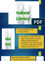 Cultural and Multicultural Literacy