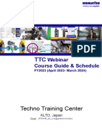 TTC Webinar Course Guide Schedule FY23