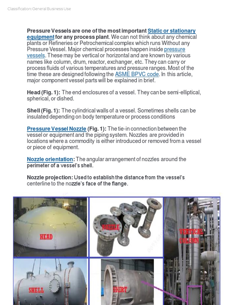 Key Components of Pressure Vessels | PDF | Pressure | Mechanical ...
