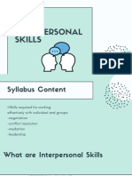 Interpersonal Skills