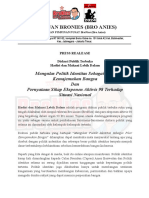 Press Realease Diskusi Politik Identitas Sebagai Pilar Kemajemukan Bangsa_BroNies_98 Pro Anies_18-05-2023