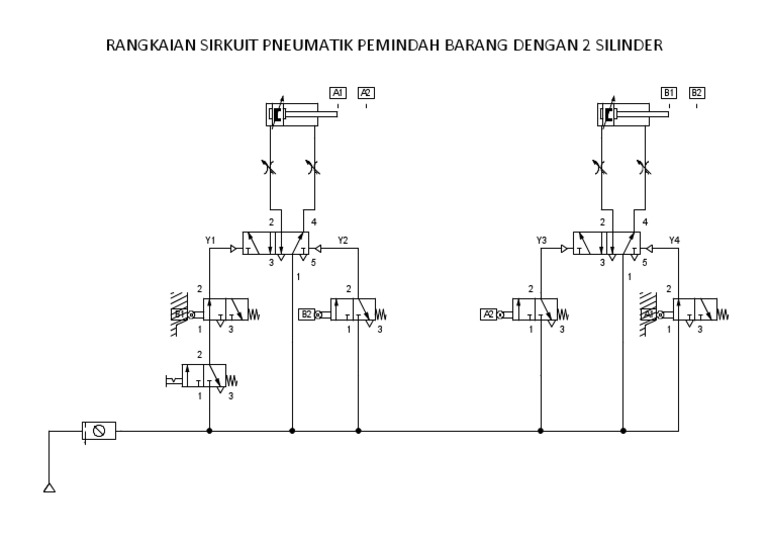 Rangkaian Pneumatik 2 Silinder | PDF