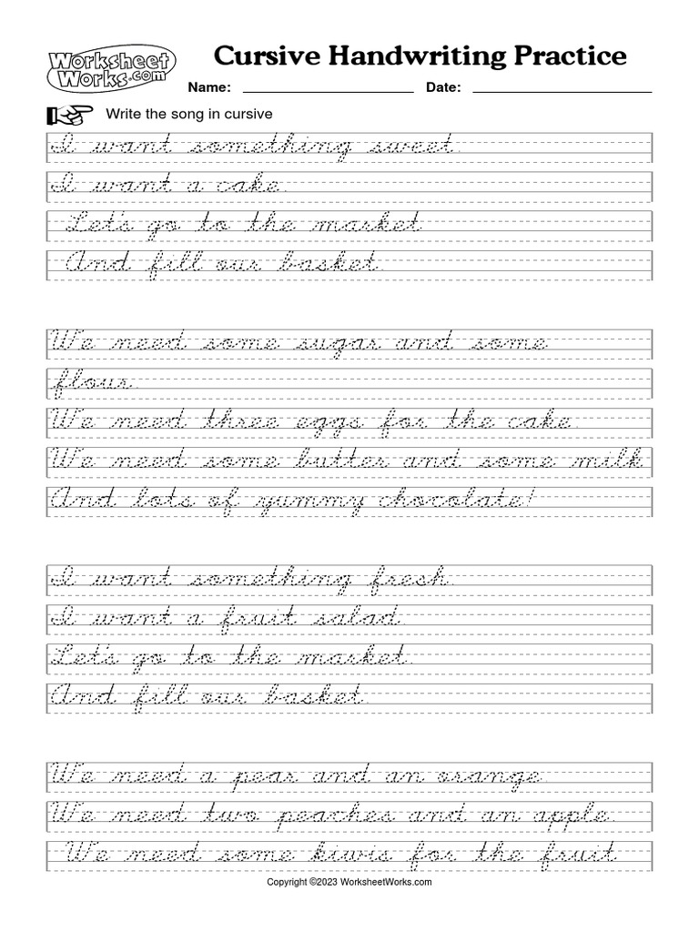 Worksheet Works Handwriting – Free Printable Handwriting Exercises – IUQV
