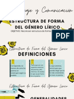 5° Unidad II Género Lírico. Estructura de Forma