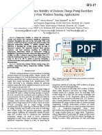 Improving Temperature Stability of Dickson Charge Pump Rectifiers For Battery-Free Wireless Sensing Applications