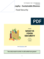 Food Security Worksheet