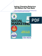 Social Marketing Changing Behaviors For Good 5th Edition Lee Test Bank