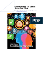 Social Media Marketing 1st Edition Tuten Test Bank