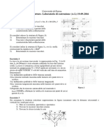 Laboratorio Di Strutture-Laboratorio Di Costruzione (A-L) 19-09-2016 Esercizio 1