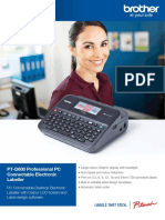 PT-D600 Brochure