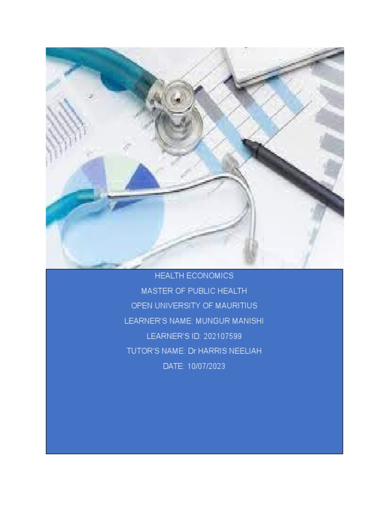 Health Economics Pdf Health Care Universal Health Care