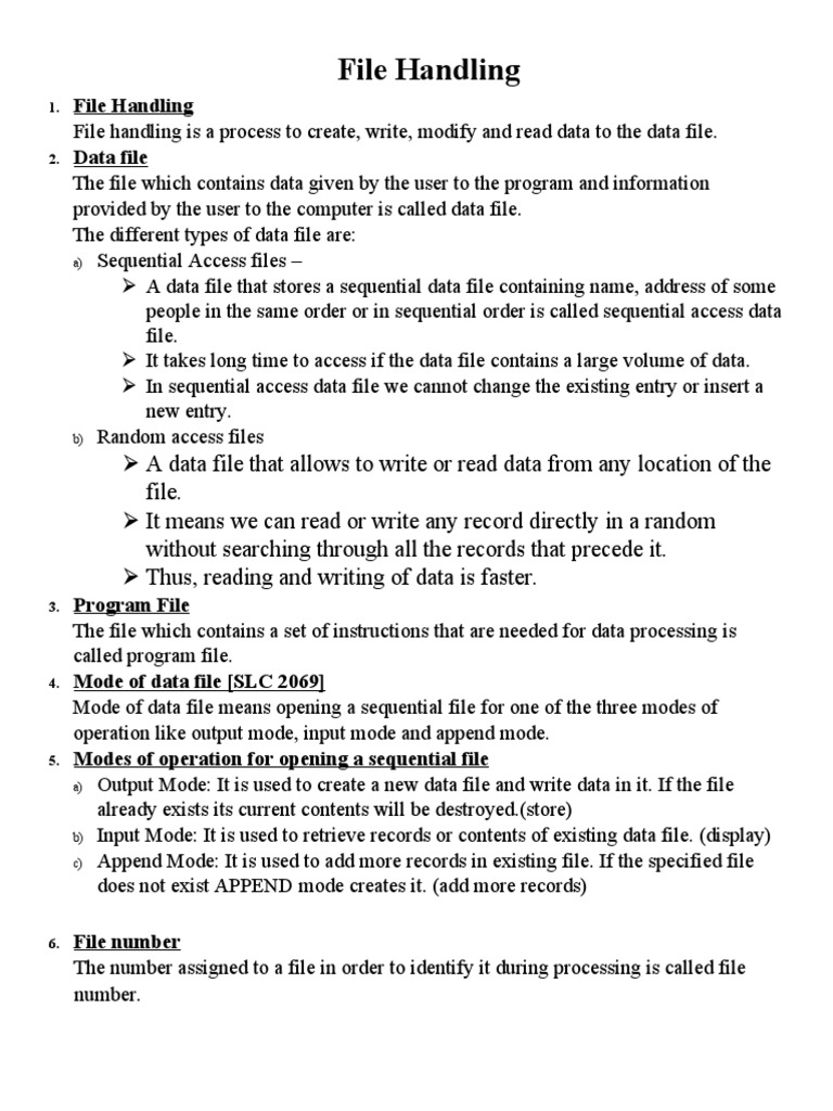 File Handling | Download Free PDF | Computer File | Input/Output