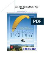 Human Biology 14th Edition Mader Test Bank