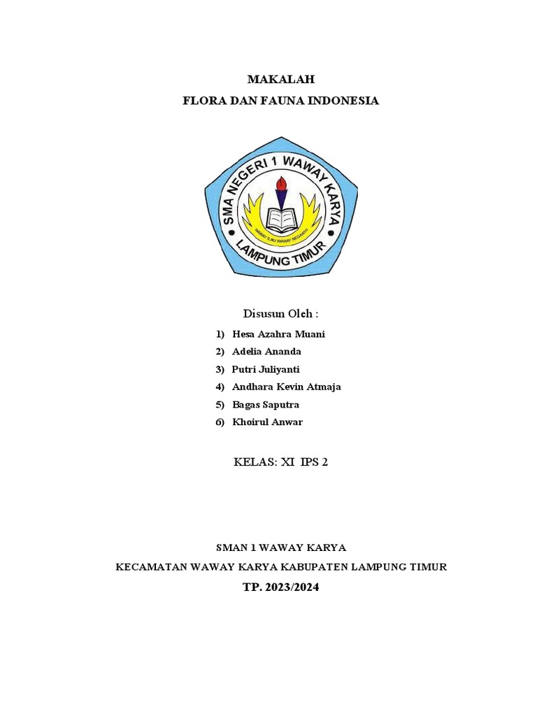 MAKALAH FLORA DAN FAUNA indonesia | PDF