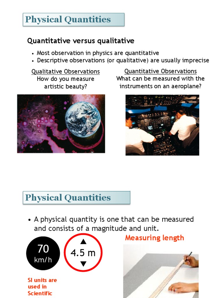 Understanding Physical Quantities and SI Units | PDF | Significant ...