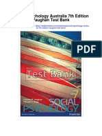 Social Psychology Australia 7th Edition Vaughan Test Bank