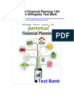 Personal Financial Planning 14th Edition Billingsley Test Bank