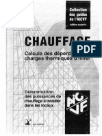 AICVF 1 Calculs Des Déperditions Et Charges Thermiques