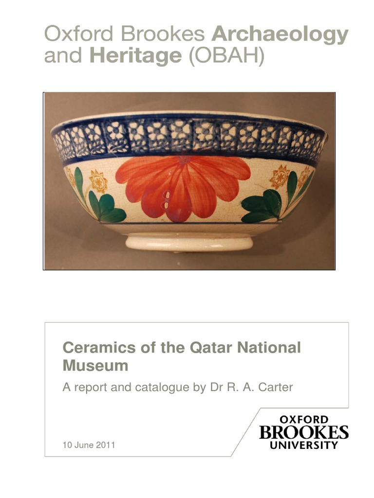 Ceramics of The Qatar National Museum5969788 PDF Pottery Porcelain