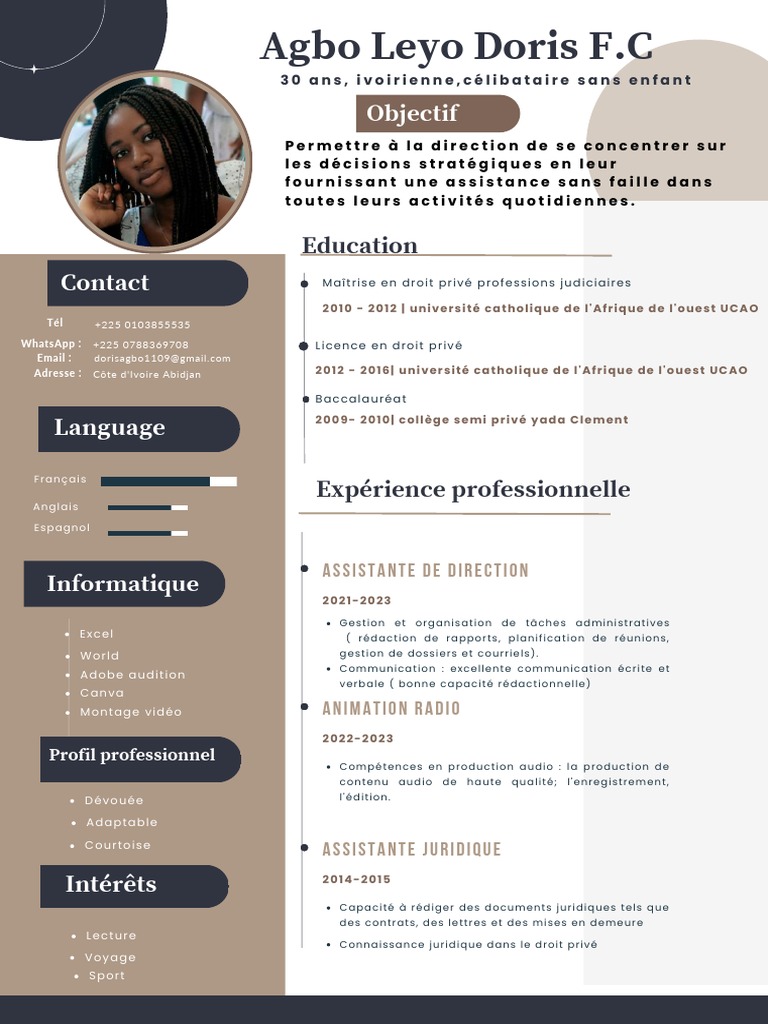 CV d'Agbo Leyo Doris F.C. | PDF