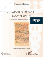 Papyrus Medical Edwin Smith Chirurgie Et Magie en Egypte Antique