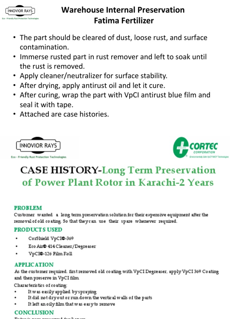 Internal Preservation Pdf Rust Materials