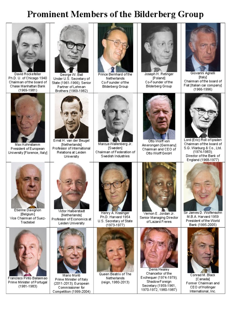 Bilderberg Group Portraits | PDF | European Union | United Kingdom