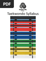 Taekwondo Syllabus (Updated)