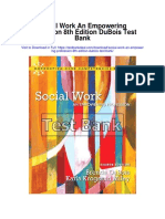 Social Work An Empowering Profession 8th Edition Dubois Test Bank
