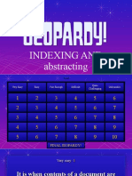 Indexing and Abstracting Jeopardy
