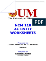 NCM 118L Worksheets