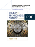 Society and Technological Change 7th Edition Volti Test Bank