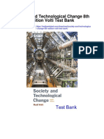 Society and Technological Change 8th Edition Volti Test Bank