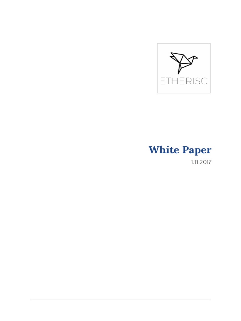 Etherisct Whitepaper | PDF | Insurance | Home Insurance