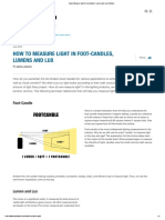 How To Measure Light in Foot-Candles, Lumens and Lux - Stanpro