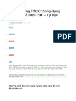 1000 từ vựng TOEIC thông dụng theo chủ đề 2023 PDF