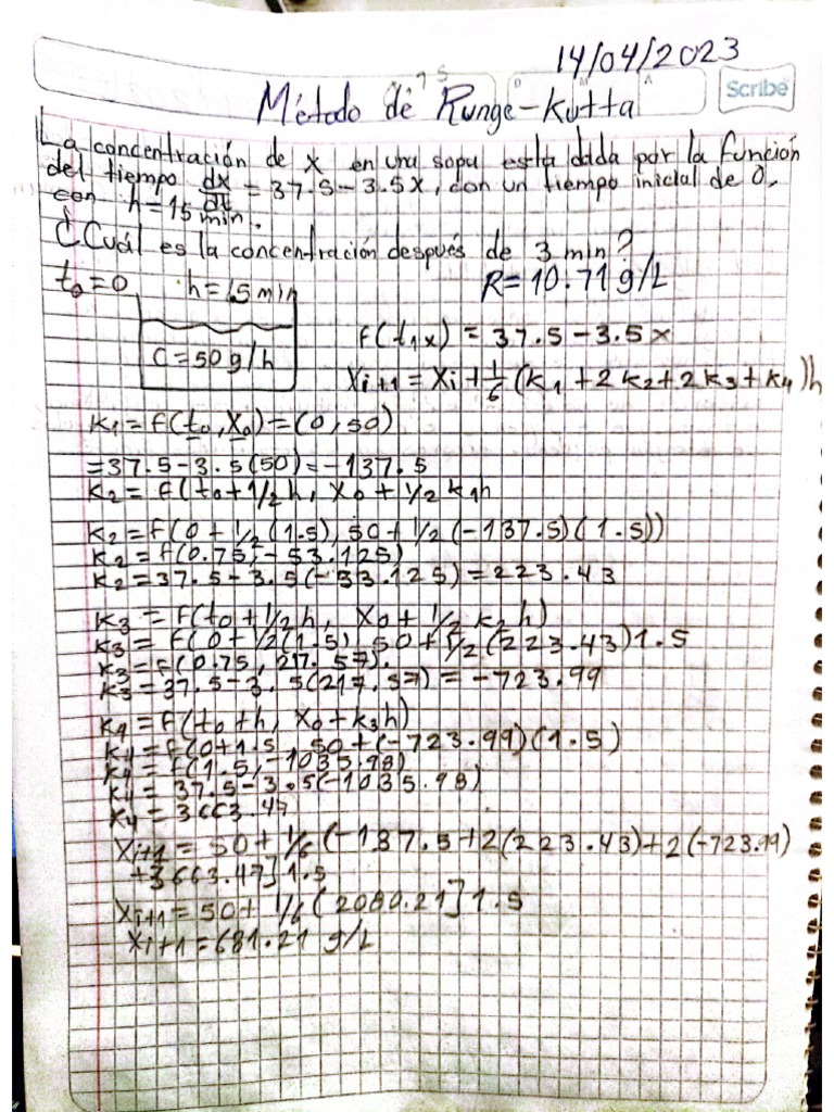 Método de Runge-Kutta | PDF