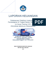 LAPORAN PELAKSANAAN IN HOUSE TRAINING PSP - Bagi Ks