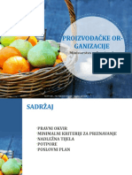 Proizvodacke Organizacije Priznavanje Potpore Poslovni Plan