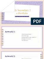 Lower Secondary E-Portfolio Template 1v2