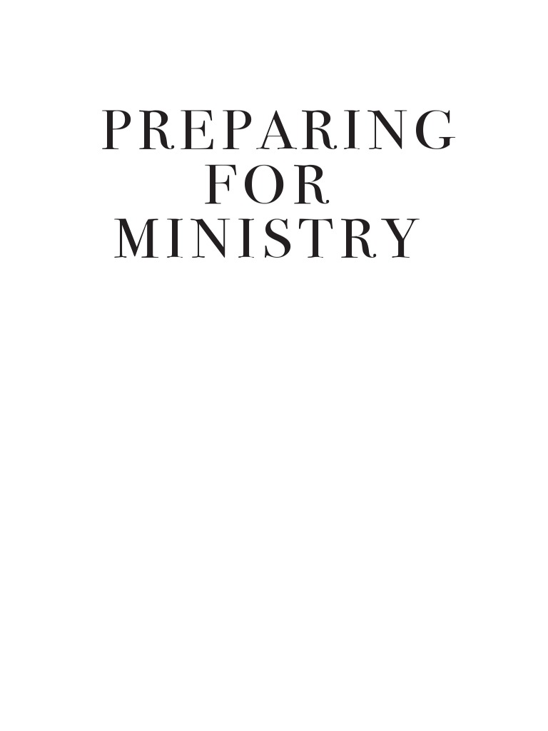 Preparing FOR Ministry PDF