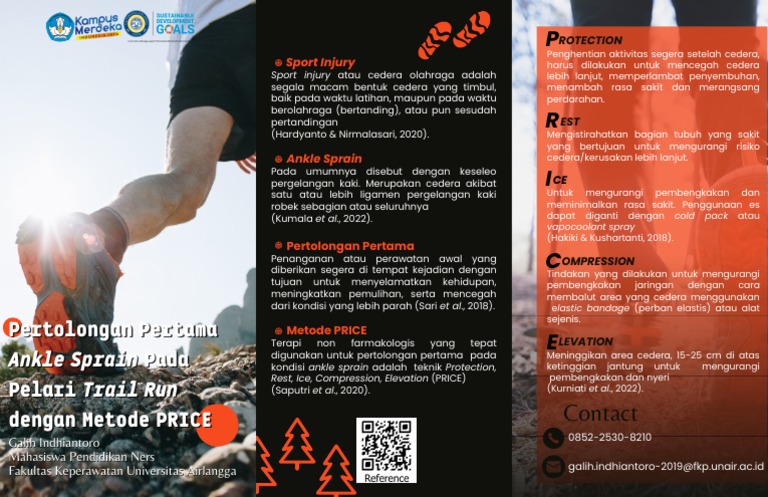 E-Leaflet Pertolongan Pertama Ankle Sprain Pada Pelari Trail Run Dengan ...