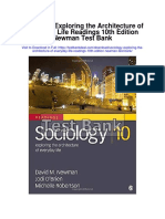 Sociology Exploring The Architecture of Everyday Life Readings 10th Edition Newman Test Bank