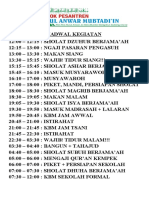 Jadwal Kegiatan