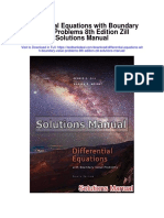 Differential Equations With Boundary Value Problems 8th Edition Zill Solutions Manual