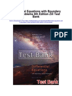 Differential Equations With Boundary Value Problems 8th Edition Zill Test Bank