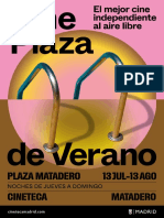 Programa CinePlaza de Verano Matadero Madrid 2023