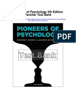 Pioneers of Psychology 5th Edition Fancher Test Bank