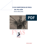 Reglamento FVAS de Competencia de Pesca Sub Del Pez Leon RPSPL 01-10-2021