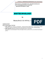 BTG 402 - BIOTECHNOLOGY - BHU2022-2023 - Notes
